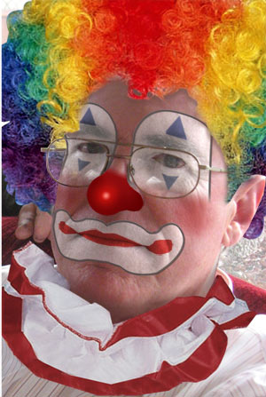 clowning makeup. to photoshop clown make-up